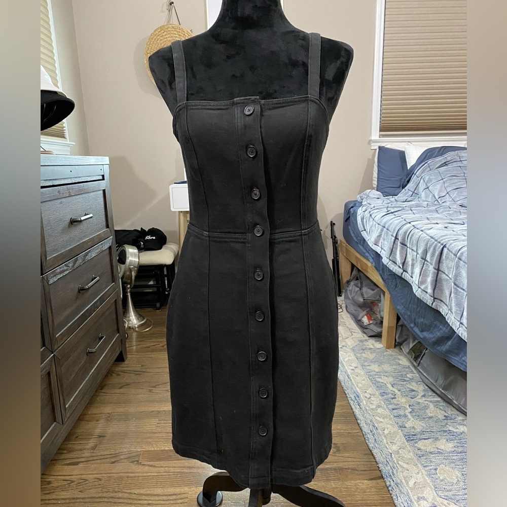 Aritzia black jean dress
